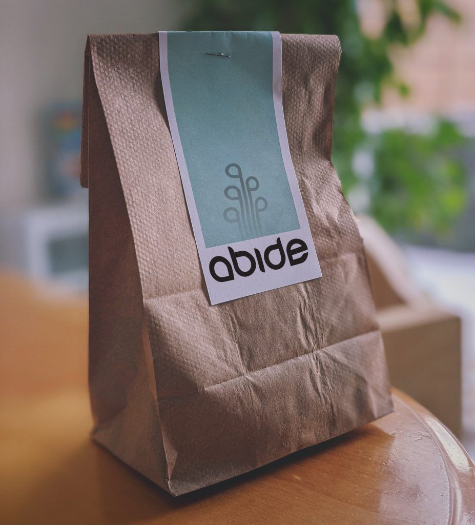 Abide to-go bag full of Cannabis Products